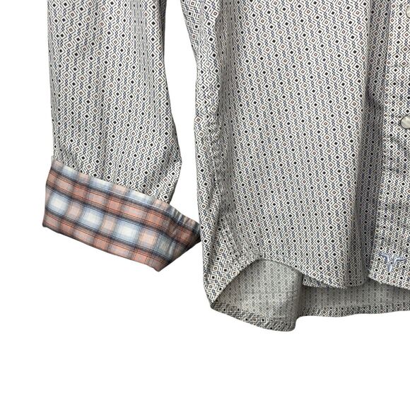 Wrangler 20X Competition Advance Comfort Mens Medium Snap Button Western Shirt - Picture 2 of 12